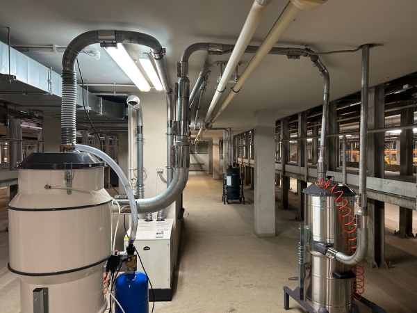 Nowoczesny system centralnego odkurzania dla zajezdni tramwajowej Poznań Franowo