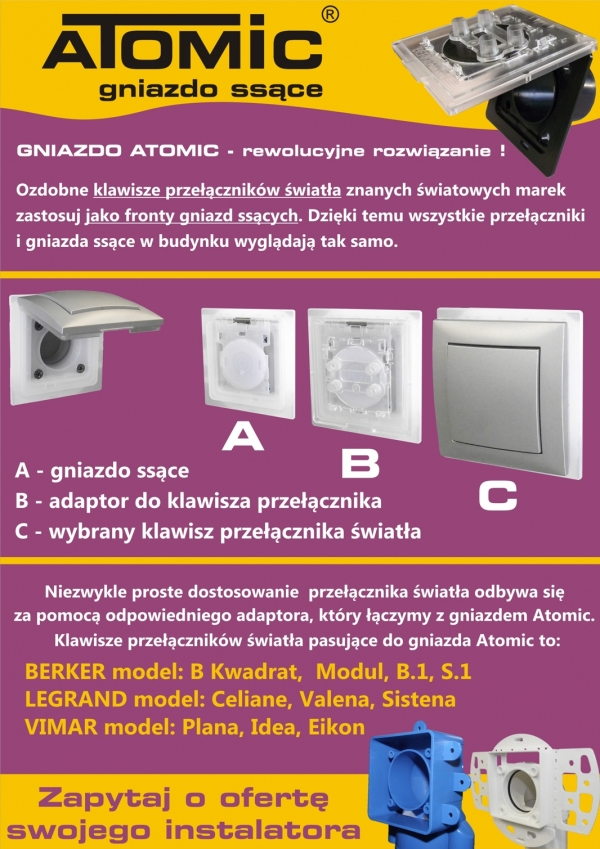 System gniazd ssących ATOMIC