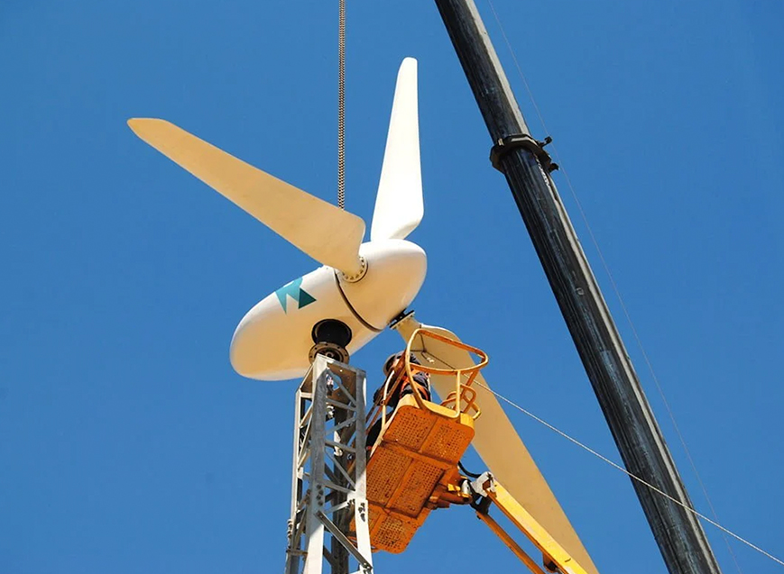 ryse turbina wiatrowa na dachu